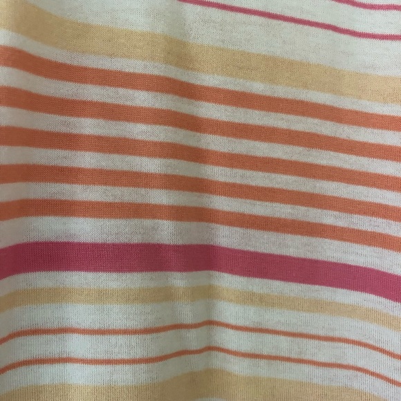 J.Jill Tee Multi Stripe V Neck Tee. Sz M - Picture 3 of 6